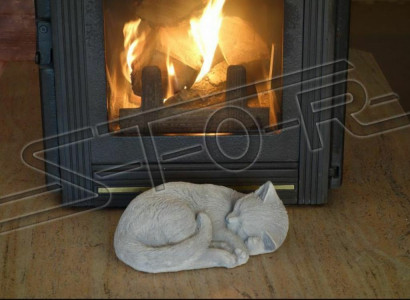 Garden Decorative Decoration Cat Patio Stone Figures Statue